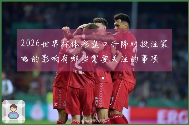 2026世界杯体彩盘口升降对投注策略的影响有哪些需要关注的事项